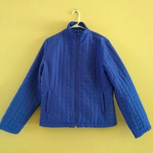 Lilly Pulitzer Blue Zip Up Quilted Jacket